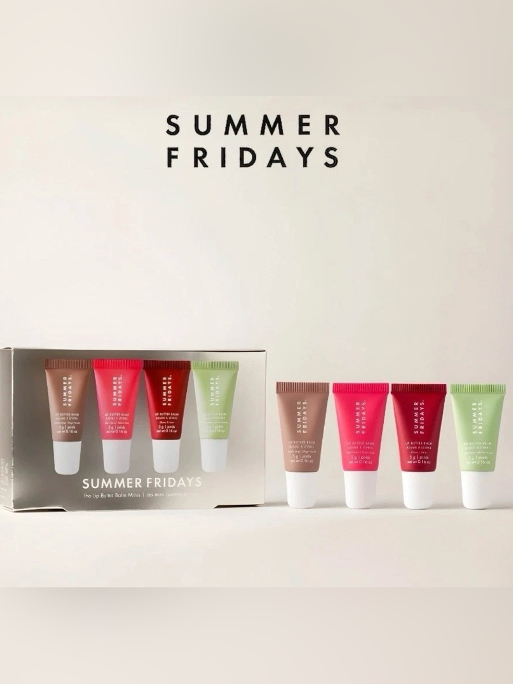 Summer Fridays The Lip Butter Balm MINIS Set Holiday 2025 LIMITED EDITION 4pc
